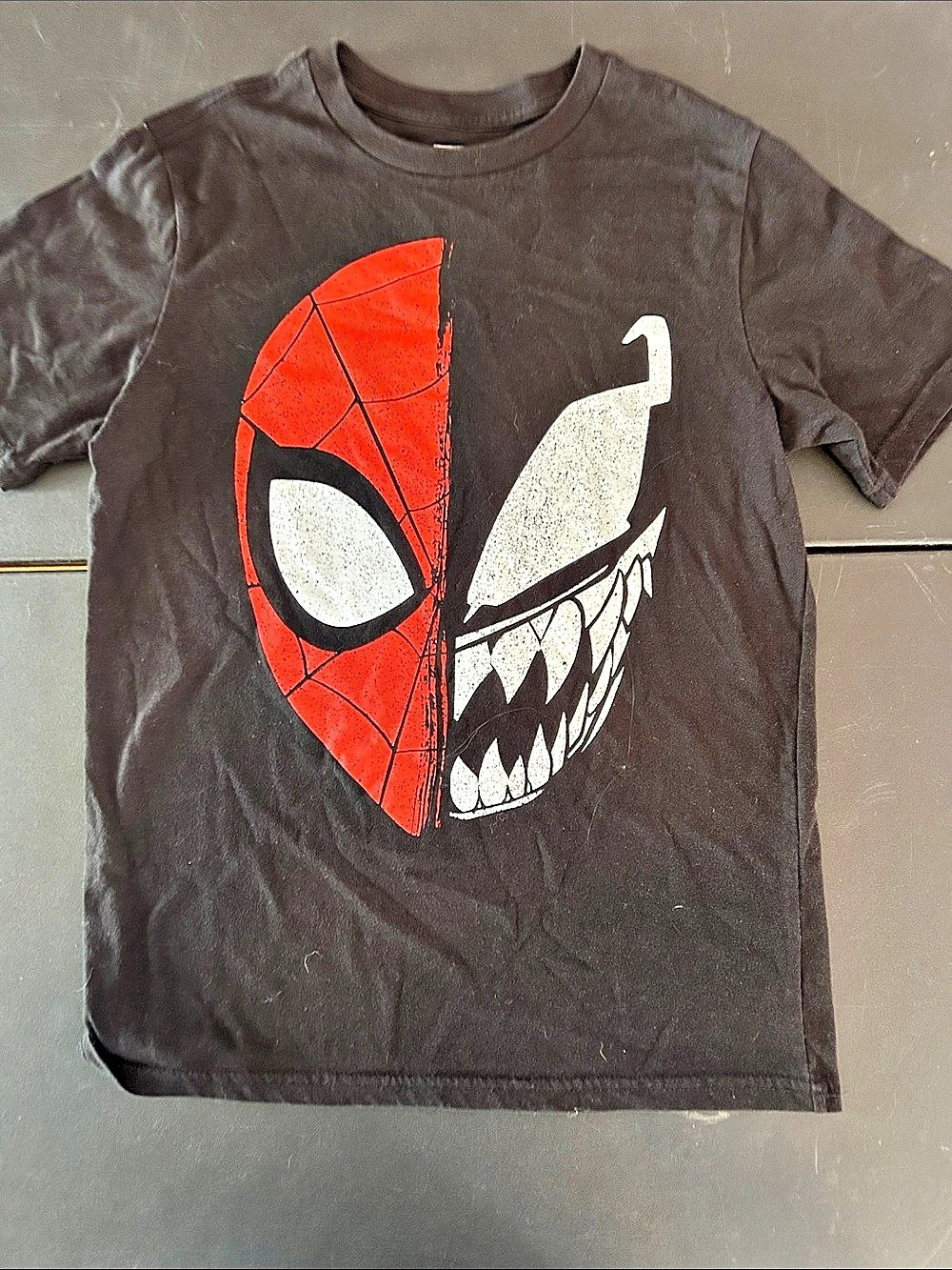 Marvel Spider-Man Graphic Tee Black Boys Large